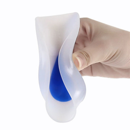 Silicone Heel Insole Is Comfortable Soft And Shock-Absorbing To Protect The Heel Insole, Size: M(Blue White )-garmade.com