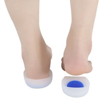 Silicone Heel Insole Is Comfortable Soft And Shock-Absorbing To Protect The Heel Insole, Size: M(Blue White )-garmade.com