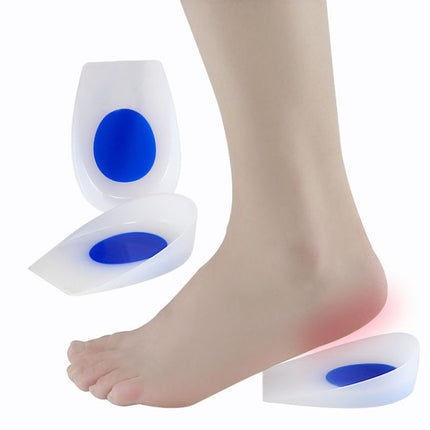 Silicone Heel Insole Is Comfortable Soft And Shock-Absorbing To Protect The Heel Insole, Size: XL(Blue White )-garmade.com