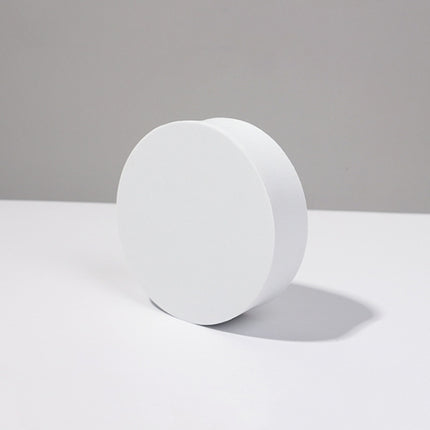 8 PCS Geometric Cube Photo Props Decorative Ornaments Photography Platform, Colour: Small White Cylindrical-garmade.com