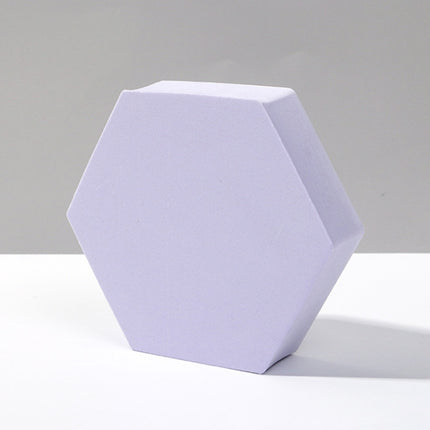 8 PCS Geometric Cube Photo Props Decorative Ornaments Photography Platform, Colour: Large Purple Hexagon-garmade.com