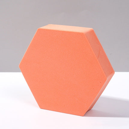 8 PCS Geometric Cube Photo Props Decorative Ornaments Photography Platform, Colour: Large Orange Hexagon-garmade.com