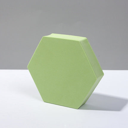 8 PCS Geometric Cube Photo Props Decorative Ornaments Photography Platform, Colour: Small Green Hexagon-garmade.com