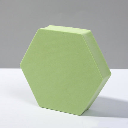 8 PCS Geometric Cube Photo Props Decorative Ornaments Photography Platform, Colour: Large Green Hexagon-garmade.com