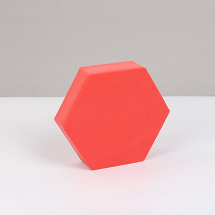 8 PCS Geometric Cube Photo Props Decorative Ornaments Photography Platform, Colour: Small Red Hexagon-garmade.com