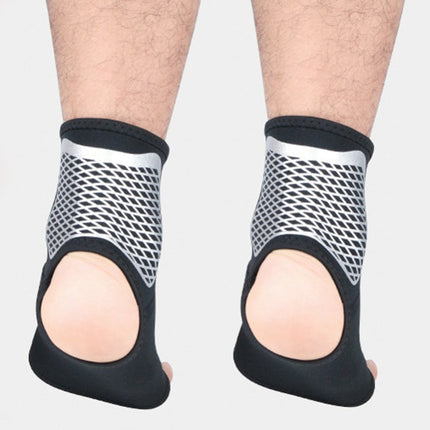 A Pair Sports Ankle Support Compression Ankle Socks Outdoor Basketball Football Mountaineering Protective Gear, Size: M(Black)-garmade.com