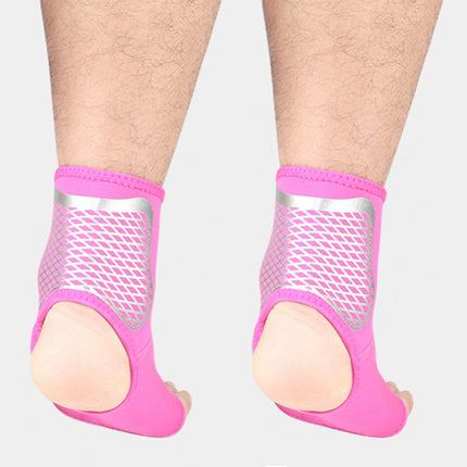 A Pair Sports Ankle Support Compression Ankle Socks Outdoor Basketball Football Mountaineering Protective Gear, Size: M(Rose Red)-garmade.com