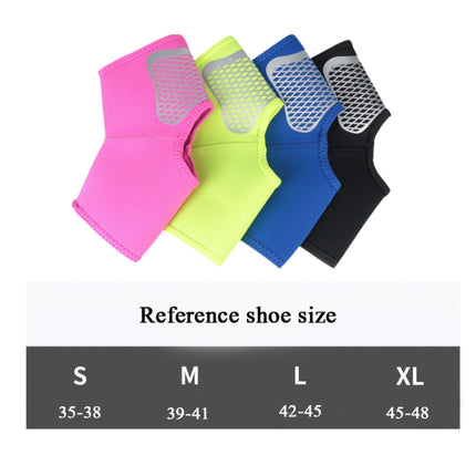 A Pair Sports Ankle Support Compression Ankle Socks Outdoor Basketball Football Mountaineering Protective Gear, Size: L(Colorful Blue)-garmade.com