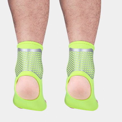 A Pair Sports Ankle Support Compression Ankle Socks Outdoor Basketball Football Mountaineering Protective Gear, Size: XL(Fluorescent Green)-garmade.com