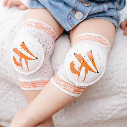 3 Pairs Baby Knee Pads Summer Mesh Thin Cotton Baby Crawling Anti-Fall Elbow Knee Pads Suitable Age: 0-4 Years Old(Pink Cat)-garmade.com