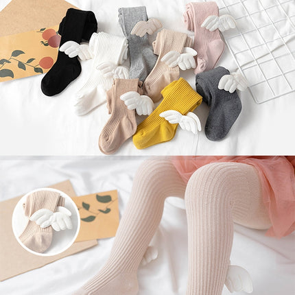 Spring And Autumn Children Tights Baby Knitting Pantyhose Size: XL 4-6 Years Old(Lotus Color)-garmade.com