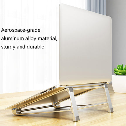 Xiaotian P5 Aluminum Alloy Desktop Bracket Multi-Function Cooling Notebook Bracket(Very-light Silver)-garmade.com