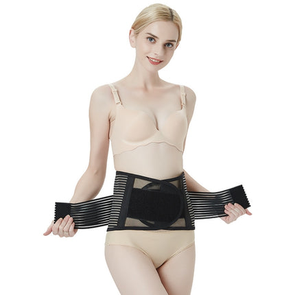 2 PCS Abdomen Support Belt Breathable Steel Plate Support Waist Support Sports Protective Gear, Specification: S-garmade.com