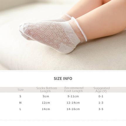 5 Pairs / Set Baby Socks Mesh Thin Cotton Breathable Children Boat Socks, Toyan Socks: S 0-1 Years Old(Boy Heel Reinforcement)-garmade.com