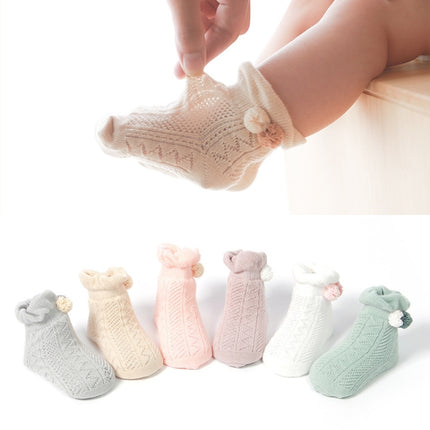 3 Pairs Baby Socks Mesh Thin Baby Cotton Socks, Toyan Socks: XS 0-1 Years Old(Champagne)-garmade.com