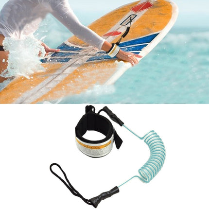Surf Bodyboard Safety Hand Rope TPU Surfboard Paddle Towing Rope, The Length After Stretching: 1.6m(Clear Blue)-garmade.com