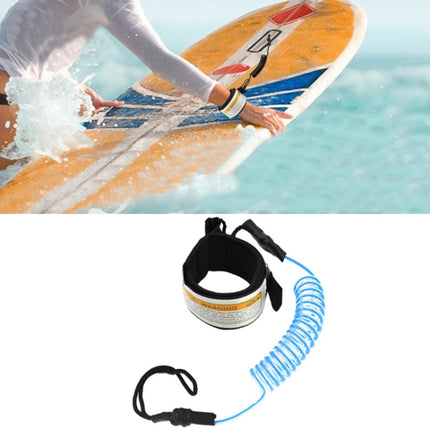 Surf Bodyboard Safety Hand Rope TPU Surfboard Paddle Towing Rope, The Length After Stretching: 1.6m(Lake Blue)-garmade.com