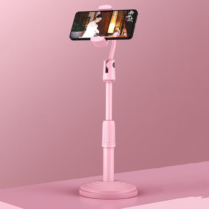4 PCS Desktop Stand Mobile Phone Tablet Live Broadcast Stand Telescopic Disc Stand, Colour: Pink-garmade.com