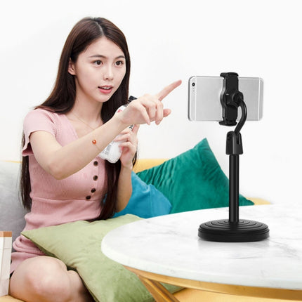 4 PCS Desktop Stand Mobile Phone Tablet Live Broadcast Stand Telescopic Disc Stand, Colour: White-garmade.com