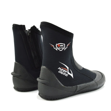 KEEP DIVING DB-151 5mm Thick Neoprene High-Top Diving Boots Wading Fish Antiskid Vulcanized Sole Shoes, Size: L (41-42)-garmade.com