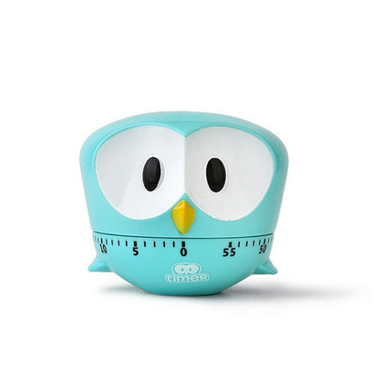 Cartoon Animal Owl Timer Kitchen Desktop Alarm Clock(Blue)-garmade.com