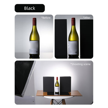 3-in-1 Reflective Board A3 Cardboard Folding Light Diffuser Board (White + Black + Gold)-garmade.com