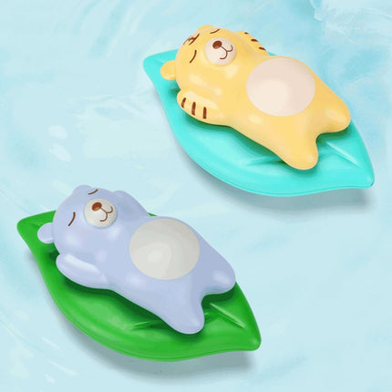 3 PCS Bathroom Playing Toys Baby Bathing Water Dolls On The Chain Swimming Bears And Lizards For Children(Beige Bear)-garmade.com