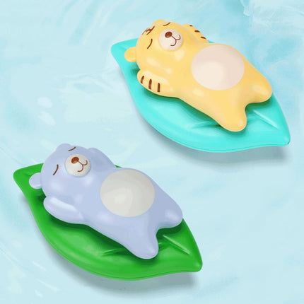 3 PCS Bathroom Playing Toys Baby Bathing Water Dolls On The Chain Swimming Bears And Lizards For Children(Light Blue Bear)-garmade.com