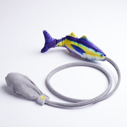 Creative Funny Cat Toy Simulation Fish Cat Toy Interactive Plush Airbag Toy(Sea Fish)-garmade.com