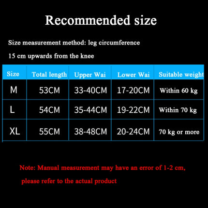 A Pair Extended Sports Knee Pads Thigh and Calf Cover Outdoor Climbing Football Basketball Riding Protective Gear, Specification: L (Black)-garmade.com