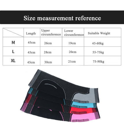 A Pair Lengthened Sports Protective Calf Cover Knitted Breathable Pressure Leg Cover Basketball Football Mountaineering Protective Gear, Specification: XL (Black Pink)-garmade.com