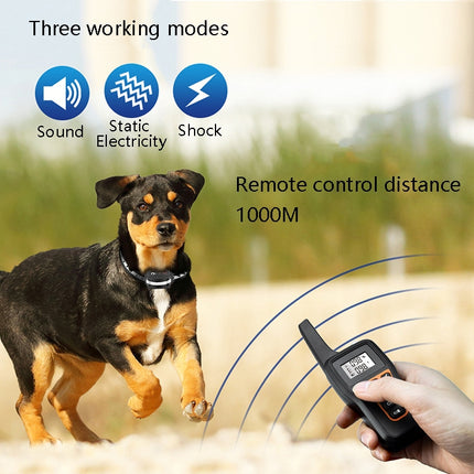 PaiPaitek PD529 Remote Control Dog Training Device Voice Control Anti-Barking Device Dog Training Device(Orange)-garmade.com