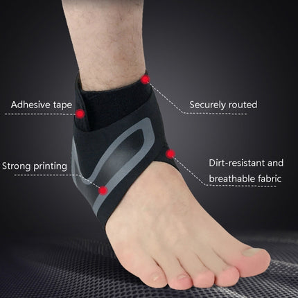 2 PCS Sports Compression Anti-Sprain Ankle Guard Outdoor Basketball Football Climbing Protective Gear, Specification: S, Right Foot (Black Green)-garmade.com