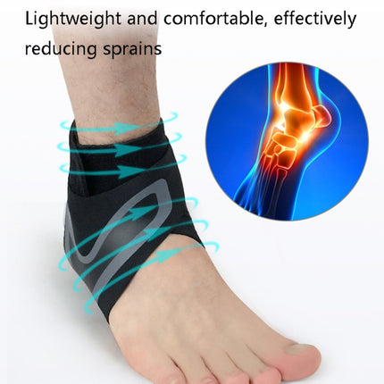 2 PCS Sports Compression Anti-Sprain Ankle Guard Outdoor Basketball Football Climbing Protective Gear, Specification: M, Left Foot (Black Green)-garmade.com