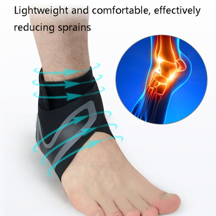 2 PCS Sports Compression Anti-Sprain Ankle Guard Outdoor Basketball Football Climbing Protective Gear, Specification: L, Right Foot (Black Green)-garmade.com