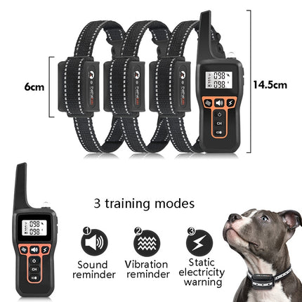 PaiPaitek PD529-3 Remote Control Dog Training Device Voice Control Barking Stopper Electronic Collar Dog Training Device-garmade.com