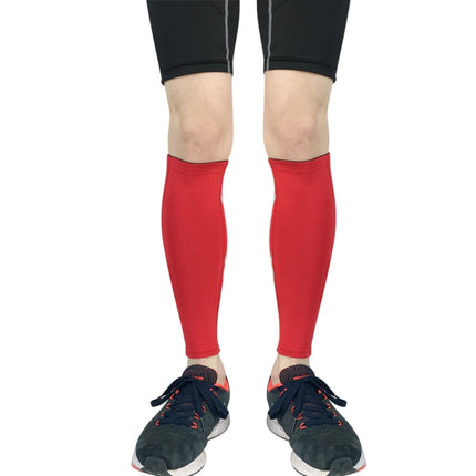 2 PCS Sports Breathable Compression Calf Protector Riding Running Football Basketball Mountaineering Protective Gear, Specification: XL (Red)-garmade.com