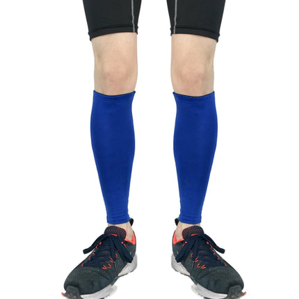 2 PCS Sports Breathable Compression Calf Protector Riding Running Football Basketball Mountaineering Protective Gear, Specification: M (Blue)-garmade.com