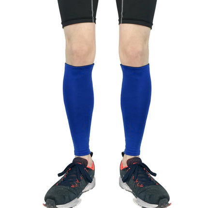 2 PCS Sports Breathable Compression Calf Protector Riding Running Football Basketball Mountaineering Protective Gear, Specification: XL (Blue)-garmade.com