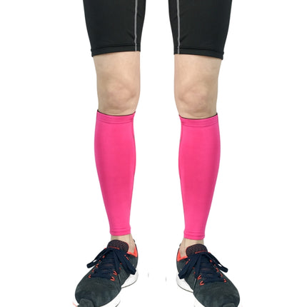 2 PCS Sports Breathable Compression Calf Protector Riding Running Football Basketball Mountaineering Protective Gear, Specification: M (Rose Red)-garmade.com