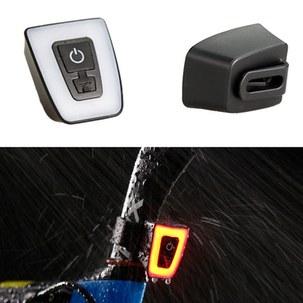USB Bike Tail Light Night Riding Road Bike Tail Light Safety Warning Light-garmade.com