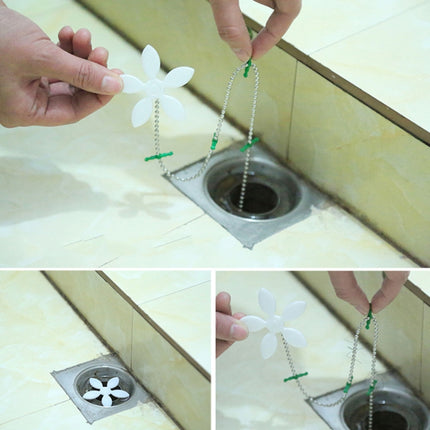 Kitchen Pipe Dredge Hook Sewer Toilet Anti-Blocking Sink Dredge Kit, Style: 6 PCS/Set-1M-garmade.com