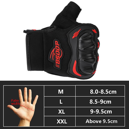 BSDDP A010B Summer Half Finger Cycling Gloves Anti-Slip Breathable Outdoor Sports Hand Equipment, Size: L(Black)-garmade.com