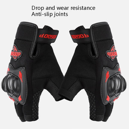 BSDDP A010B Summer Half Finger Cycling Gloves Anti-Slip Breathable Outdoor Sports Hand Equipment, Size: XXL(Orange)-garmade.com