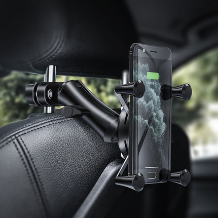 Car Headrest Bracket Motorcycle Rearview Mobile Phone Bracket Style: 4 Claw Small Back Clips-garmade.com