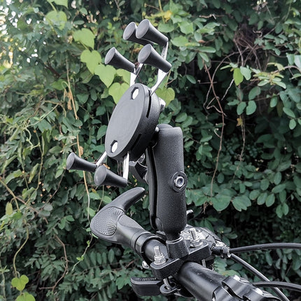 Eagle Claws X-Type Six-Claw Metal Mobile Phone Back Clip Bicycle Motorcycle Mobile Phone Holder(Green)-garmade.com