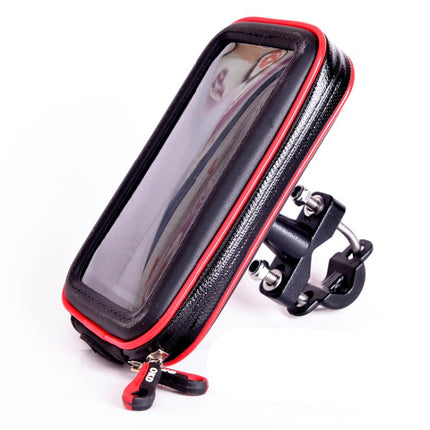 OKD Motorcycle Bicycle Touch Screen Waterproof Mobile Phone Bag Bracket M(Upgrade+U-shaped Base)-garmade.com