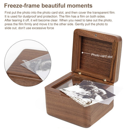 Frame Style Music Box Wooden Music Box Novelty Valentine Day Gift,Style: Walnut Gold-Plated Movement-garmade.com