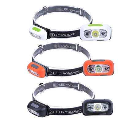 Smart Sensor Outdoor USB Headlight LED Portable Strong Light Night Running Headlight, Colour: White 3W 100LM-garmade.com