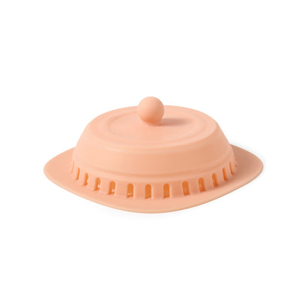 2 PCS Silicone Floor Drain Cover For Kitchen And Bathroom Sewer Press Deodorant Cover Filter(Pink)-garmade.com